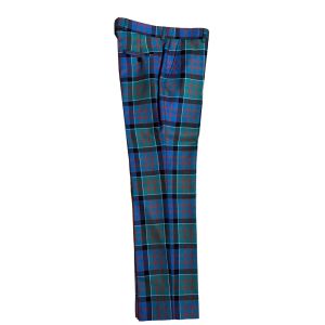 Straight Waistband Trousers in Macdonald of Clanranald Ancient Tartan