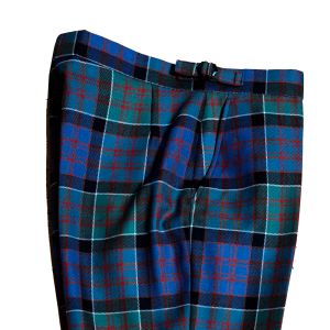 Straight Waistband Trousers in Macdonald of Clanranald Ancient Tartan