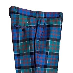 Straight Waistband Trousers in Macdonald of Clanranald Ancient Tartan