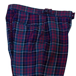 Straight Waistband Trousers in MacDonald of Clanranald Modern Tartan