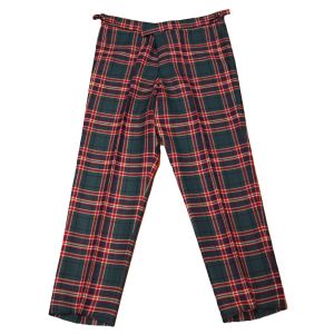 Straight Waistband Trousers in MacFarlane Hunting Ancient Tartan