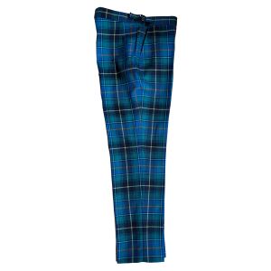 Straight Waistband Trousers in Macinnes Hunting Ancient Tartan