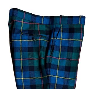 Straight Waistband Trousers in Macleod of Harris Ancient Tartan