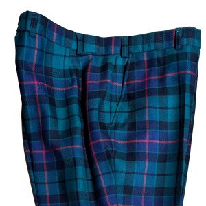 Straight Waistband Trousers in Morrison Hunting Modern Tartan