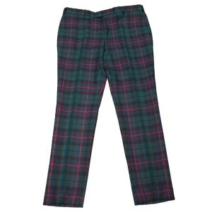 Straight Waistband Trousers in Morrison Hunting Modern Tartan