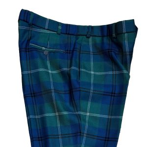 Straight Waistband Trousers in Oliphant Ancient Tartan