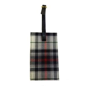 Luggage Tag in Panda Tartan - Reduced to Clear