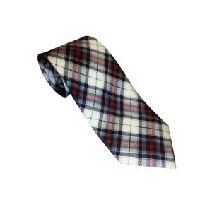 Silk Tie in Panda Tartan