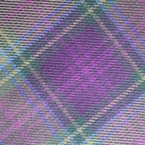 The Kinloch Anderson Picnic Rug in Kinloch Anderson Heather Tartan with wax waterproof backing