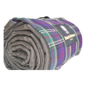 The Kinloch Anderson Picnic Rug in Kinloch Anderson Hunting Tartan with wax waterproof backing