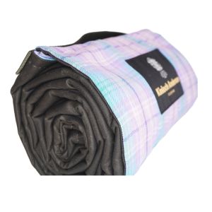 The Kinloch Anderson Picnic Rug in Romance Tartan with wax waterproof backing