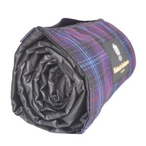 The Kinloch Anderson Picnic Rug in Kinloch Anderson Thistle Tartan with wax waterproof backing