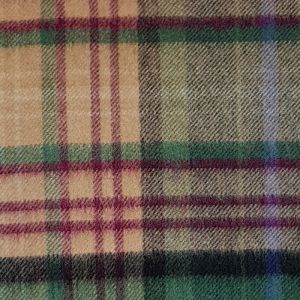 Cashmere throw blanket in Kinloch Anderson 150th Anniversary Sundial Tartan