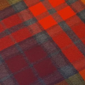 Lambswool throw in Buchanan Berry Tartan sett