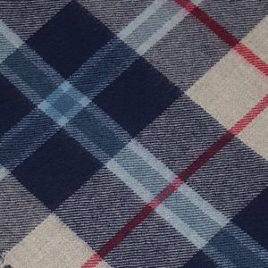 Lambswool throw in Douglas Grey Tartan Sett