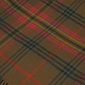 Lambswool throw in Kennedy Weathered Tartan sett