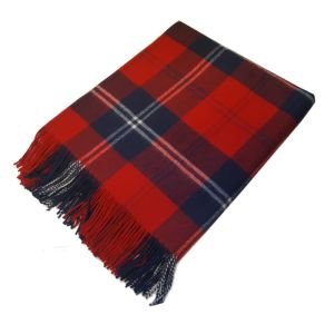 Lambswool throw in Ramsay Red Tartan