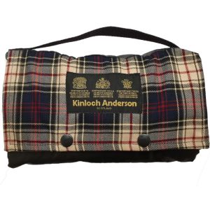 The Kinloch Anderson Picnic Rug in Kinloch Anderson Dress Tartan with wax waterproof backing