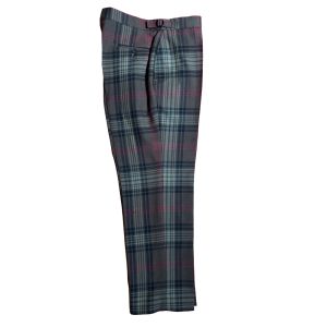 Straight Waistband Trousers in Ross Hunting Weathered Tartan