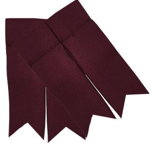 Ruby Red Garter Flashes to tone with kilt