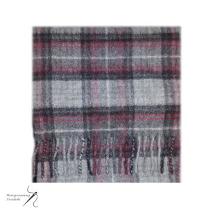 Cashmere Scarf in Kinloch Anderson Castle Grey Tartan