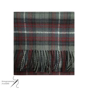 Lambswool Scarf in Kinloch Anderson Castle Grey Tartan
