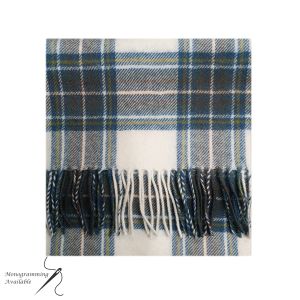 Lambswool Scarf in Stewart Blue Dress Tartan
