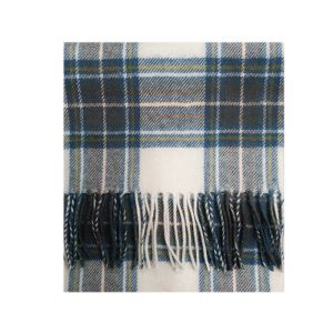 Lambswool Scarf in Stewart Blue Dress Tartan