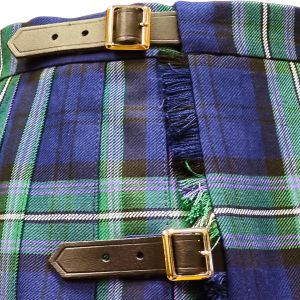 Mini Length Classic Kilted Skirt in Scottish Rugby Tartan