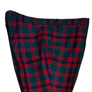 Straight Waistband Trousers in Skene Modern Tartan
