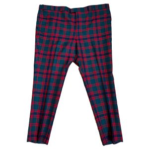 Straight Waistband Trousers in Skene Modern Tartan