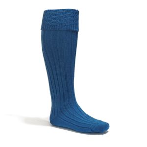 Airforce Blue Kilt Hose with Basket Weave Top