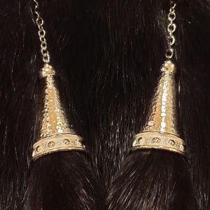 Sterling Silver Mounted, Cast and Pierced Zoomorphic Black Rabbit Sporran with two tassels by Hamilton and Inches