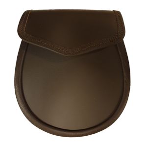 Simple Brown Leather Day Sporran