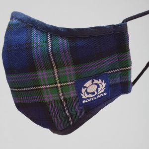 Scottish Rugby Polyviscose Washable Tartan Face Mask