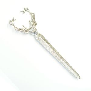Sterling silver stag head kilt pin