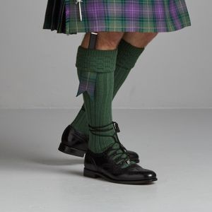 Ghillie Brogues in soft gloss leather
