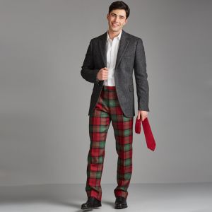 Kinloch Anderson Tartan Trousers - Straight Waistband