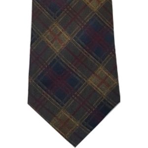 KINLOCH ANDERSON TARTAN SILK WOVEN TIE