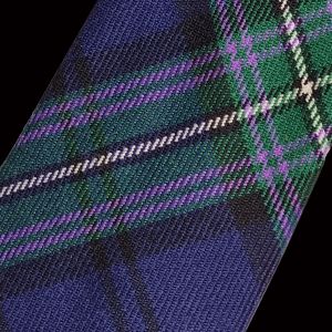 Slim Wool Tie in Scottish Rugby Tartan