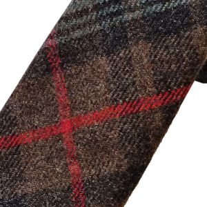 Tweed Stewart Hunting Weathered Tartan Tie in Pure New Wool