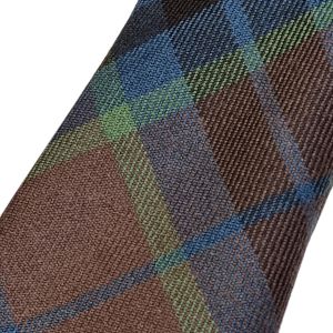 Thompson Hunting Muted Tartan Tie in Pure New Wool