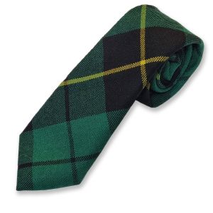 Wallace Hunting Muted Tartan Tie in Pure New Wool