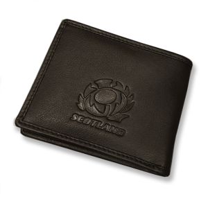 Scottish Rugby Tartan and Leather Wallet