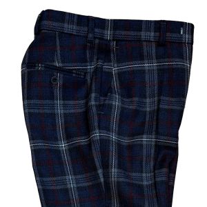 Straight Waistband Trousers in Warrior Poet Tartan