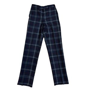 Straight Waistband Trousers in Warrior Poet Tartan