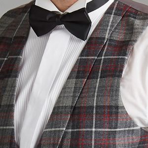 Evening Waistcoat in Tartan, 3 celtic buttons Special Order