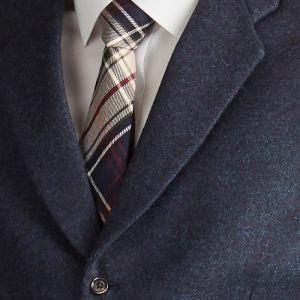 The Kinloch Anderson 1868 Collection Anderson Lapel Tweed Midnight Ocean Waistcoat