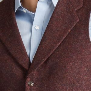 The Kinloch Anderson Anderson Lapel Waistcoat in Pheasant Tweed