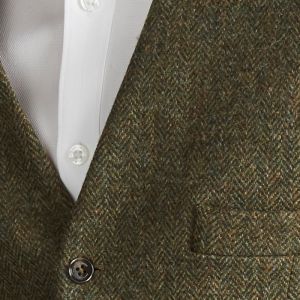 The Kinloch Tweed Waistcoat in Green